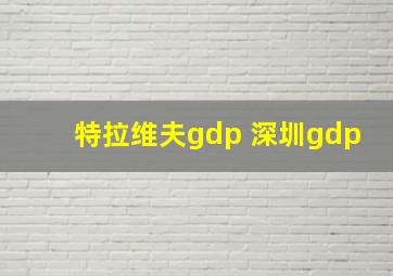 特拉维夫gdp 深圳gdp